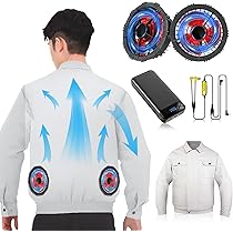 Amazon.co.jp: [THEKUKU] 空調作業服 ファンバッテリーセット